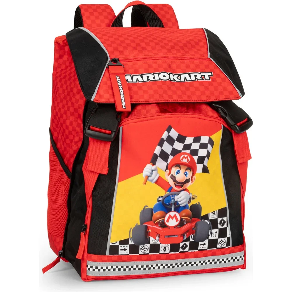 Zaino Estensibile Mario Kart Nero/Rosso/Giallo
