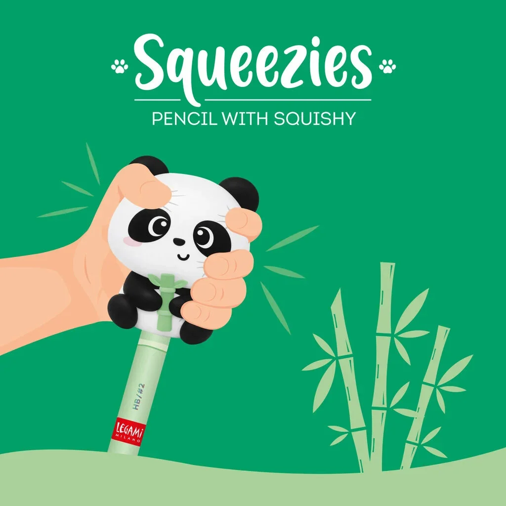 Matita con Antistress Panda "Hug me" - Squeezies - foto 2 di 5