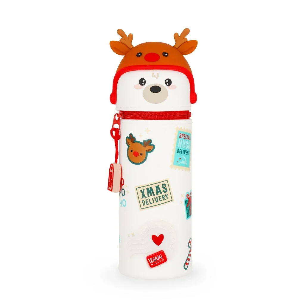 Astuccio di Natale 2 in 1 in Silicone Polar Bear - Kawaii - foto 1 di 7