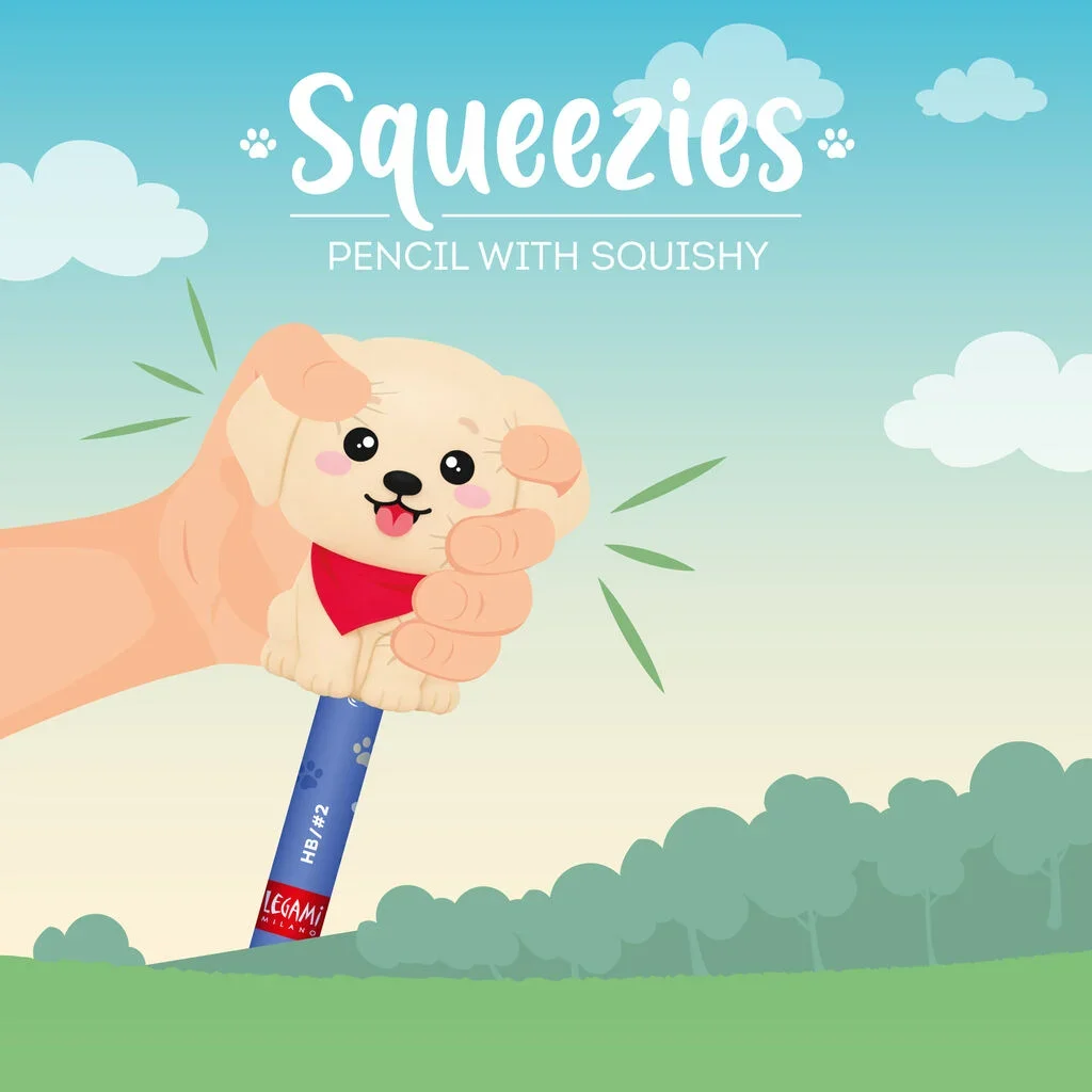 Matita con Antistress Golden Retriver "Fur-ever Friends" - Squeezies - foto 2 di 6