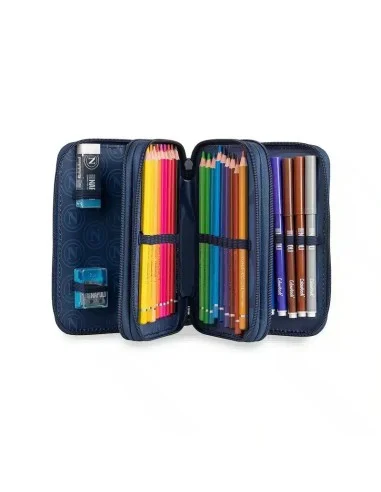 ASTUCCIO 3 ZIP SSC NAPOLI - BLU - foto 3 di 6