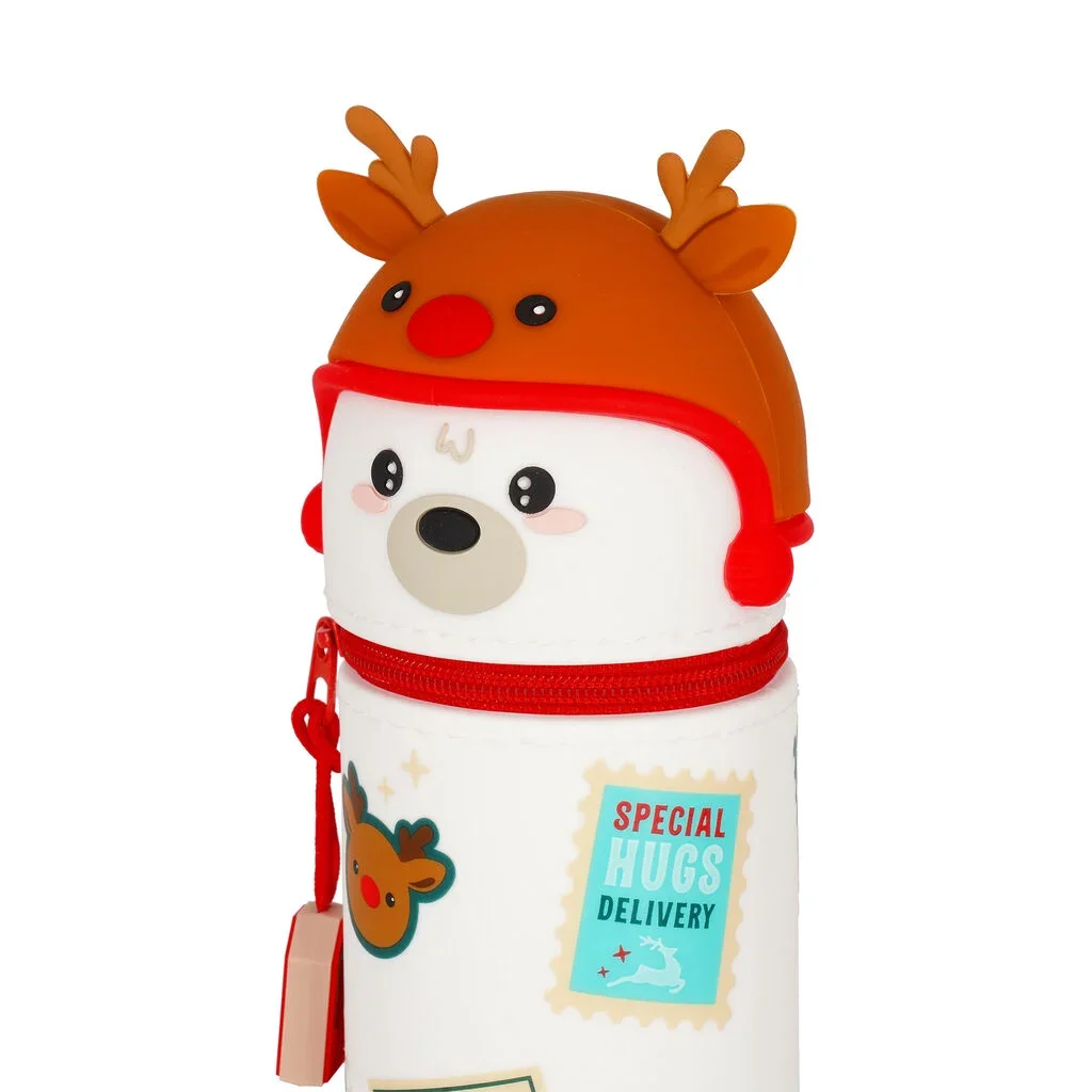 Astuccio di Natale 2 in 1 in Silicone Polar Bear - Kawaii - foto 5 di 7