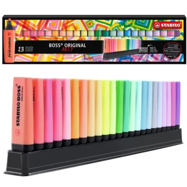 DESKSET STABILO 23 EVIDENZIATORI BOSS ORIGINAL ARTY