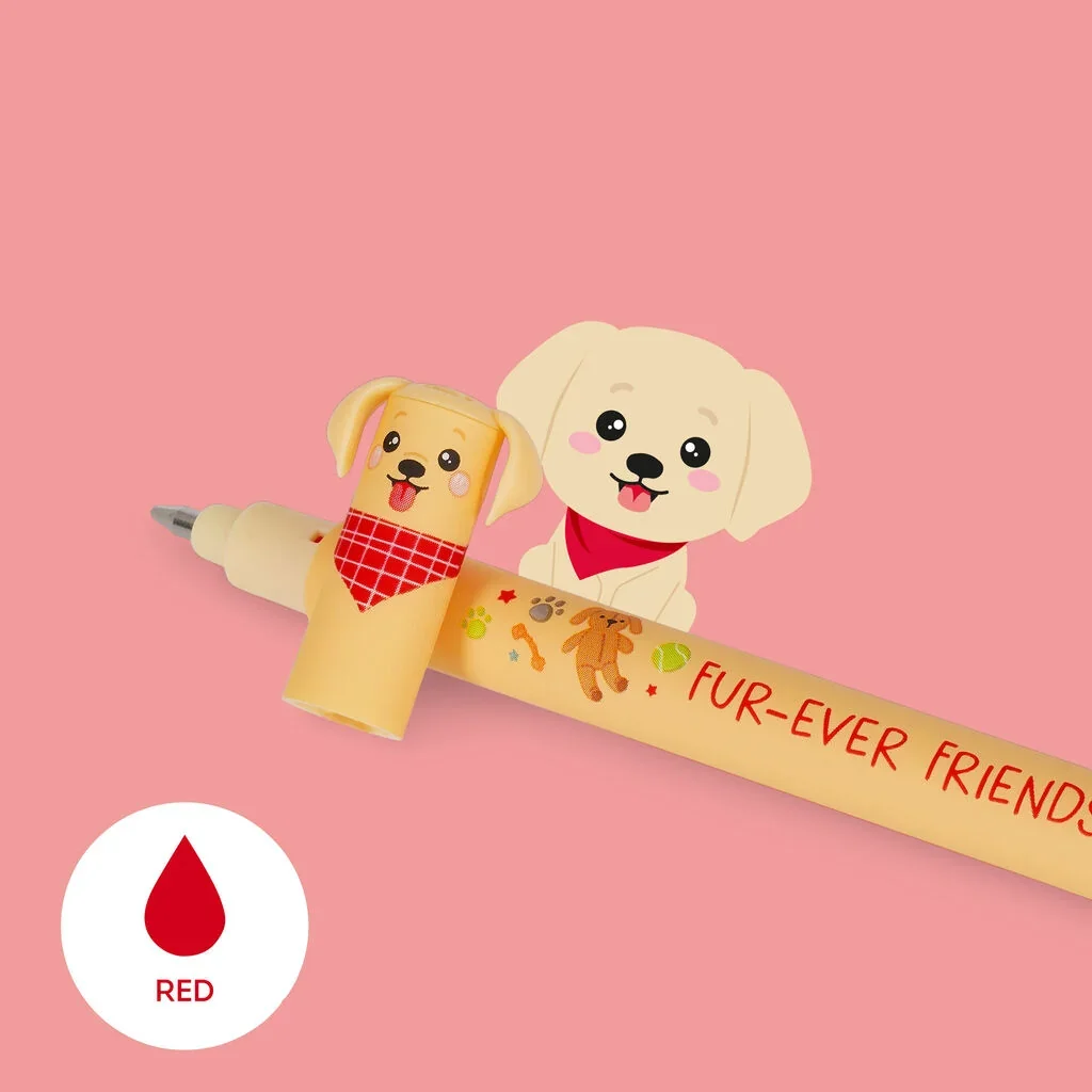 Set di 3 Penne Gel Cancellabili - "Fur-ever Friends" - Erasable Pen - foto 4 di 10
