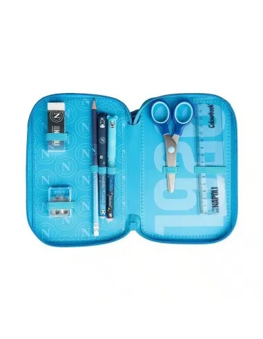 ASTUCCIO 3 ZIP SSC NAPOLI- AZZURO - foto 3 di 5