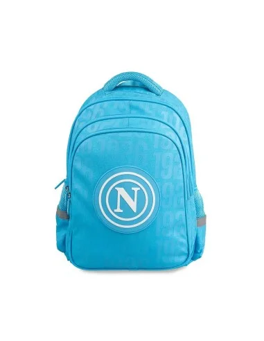 ZAINO SCUOLA SSC NAPOLI CON PALLONE OMAGGIO - AZZURRO - foto 2 di 5