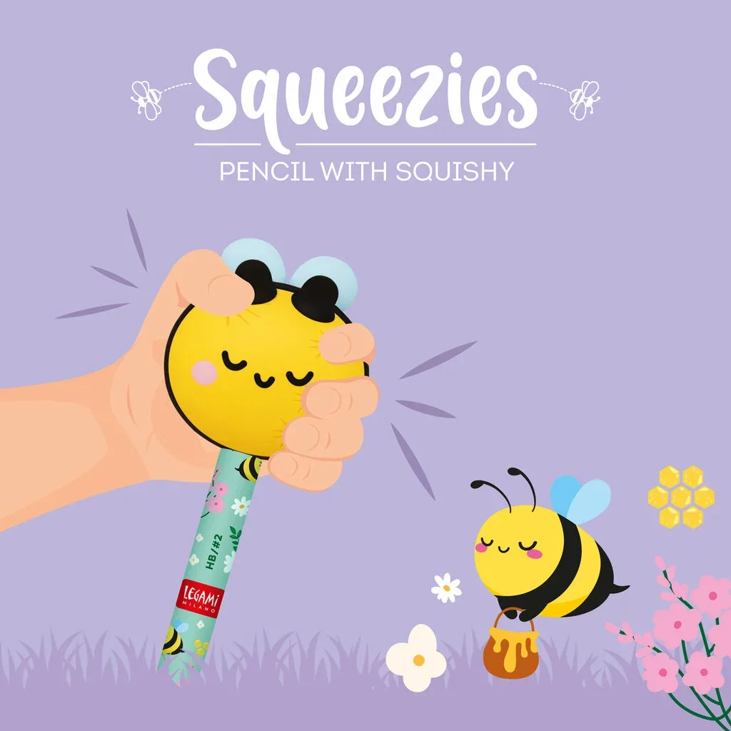 Matita con Antistress Bee "Be Different" - Squeezies - foto 2 di 5