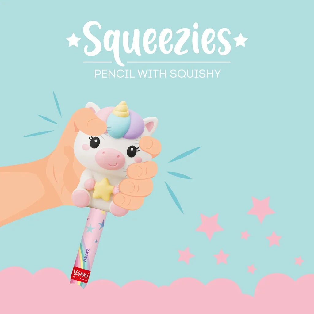 Matita con Antistress Unicorn "Believe In Magic" - Squeezies - foto 2 di 5